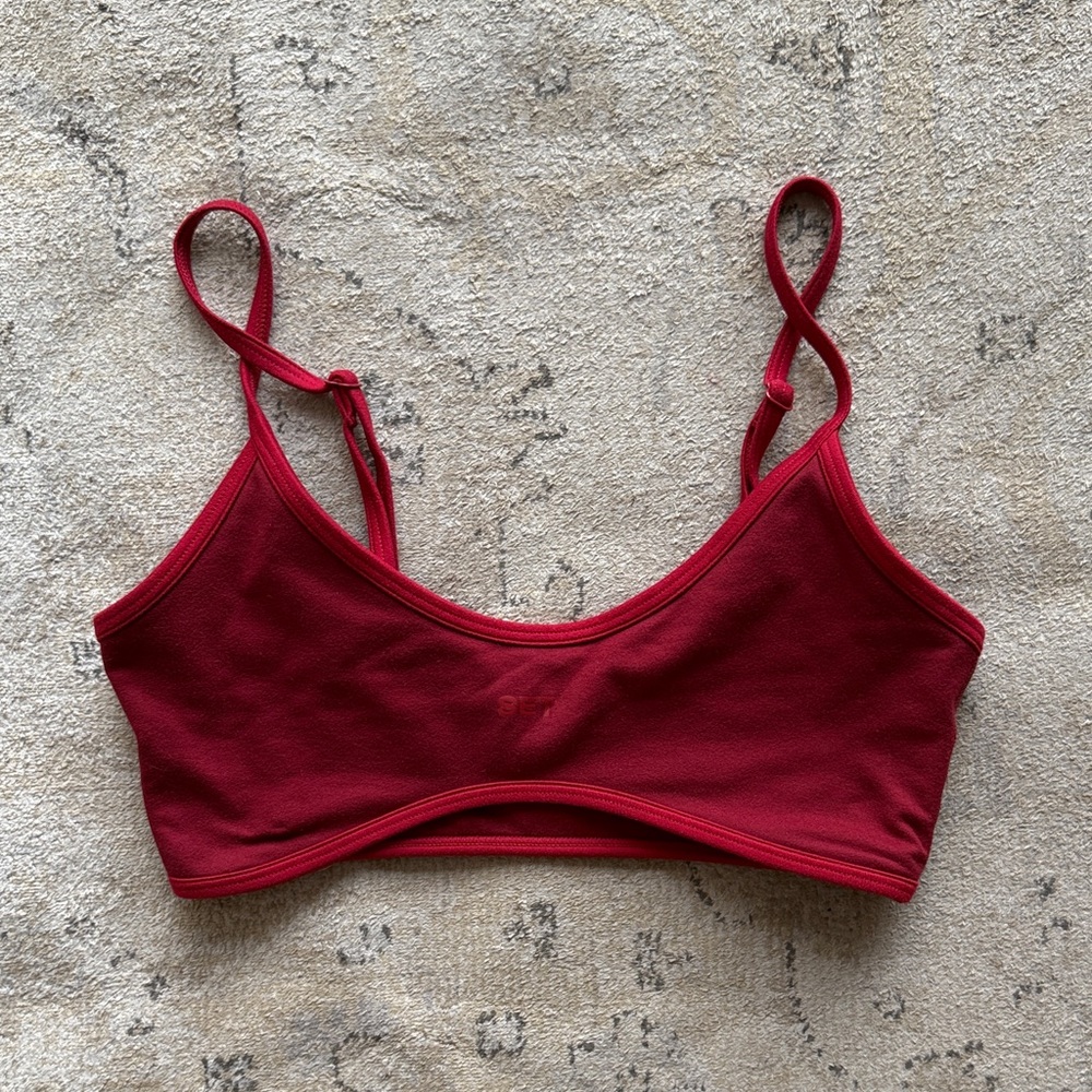 SET ACTIVE FORMCLOUD® CLOUD FIELD BRA - CHERRY